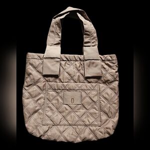 Marc Jacobs Quilted Tan Tote Shoulder Front Pocket Casual Bag (No Signs Of Wear)